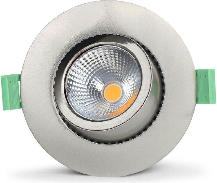 Lisa Dimbar Infälld downlight 3000K 600lm IP65 1-pack Borstad stål
