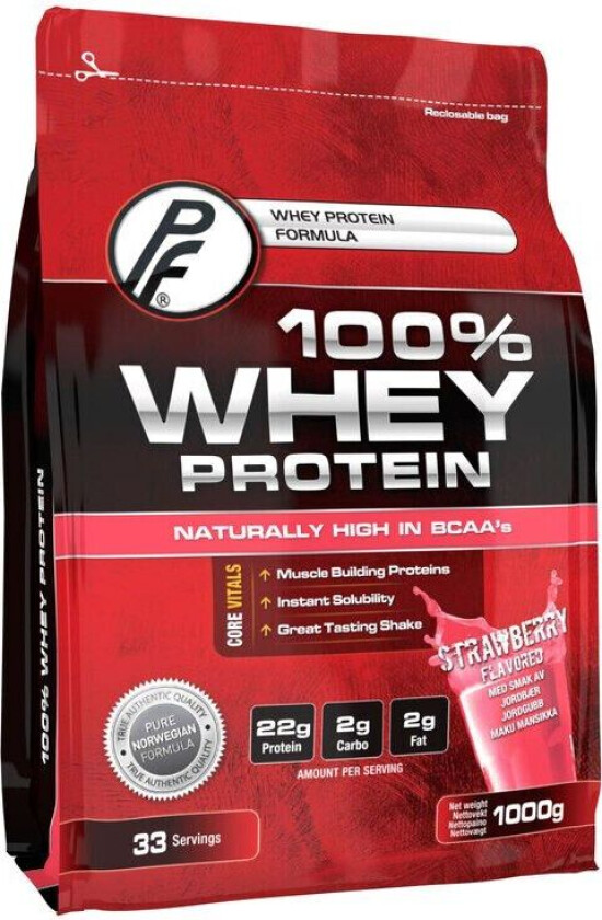 Proteinfabrikken 100% Whey Protein Strawberry