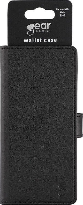 GEAR Motorola Moto G200 5G Gear Wallet - Flippdeksel i Skinn med Lommebok - Svart