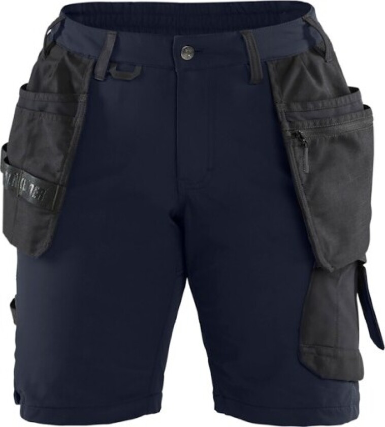 Blåkläder Dameshorts 71831645, Stretch, Navy/svart, STØRRELSE. 50