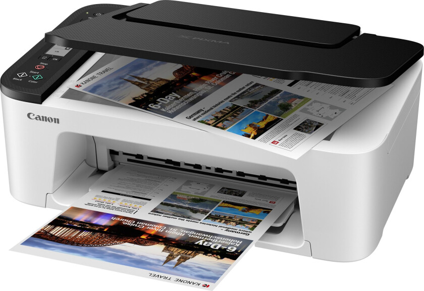 PIXMA TS3452 - Multifunksjonsskriver - farge - ink-jet - 216 x 297 mm (original) - A4/Legal (medie) - opp til 7.7 ipm (trykking) - 60 ark - USB 2.0, Wi-Fi(n) - svart, hvit