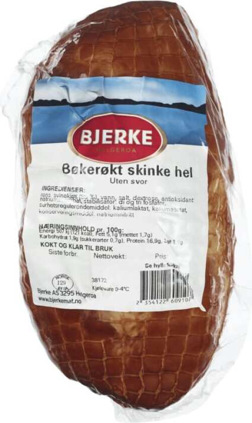 Skinke Bøkerøkt Kokt hel Ca1kg