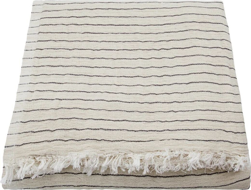 Alice Stripe pledd 140 x 200 cm Mørkegrå