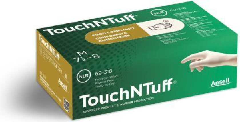 69-318 Engangshanske Lateks, upudret, 100-pakning Str. 9,5-10