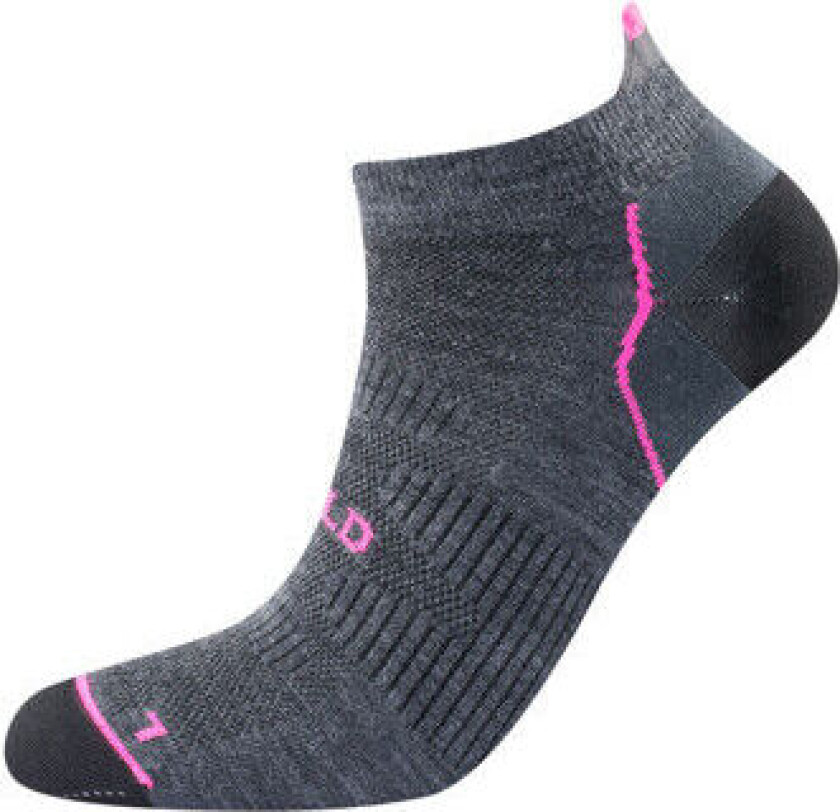 Running Merino Low Sock Dame Dark Grey 38-40