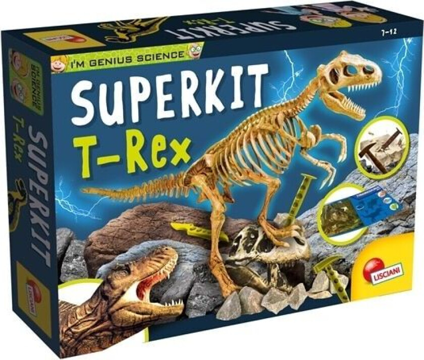 Lisciani I''m a genius super kit T-Rex, Utgravingssett, Paleontology
