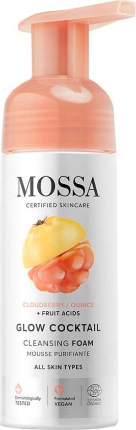 MOSSA Glow Cocktail Cleansing Foam, 150 ml MOSSA Ansiktsrengjøring