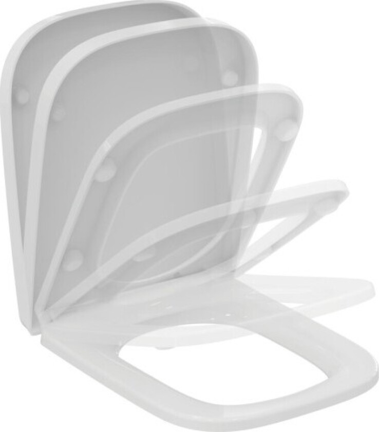 Ideal Standard i.life A toalettsete, soft close, avtagbar, hvit