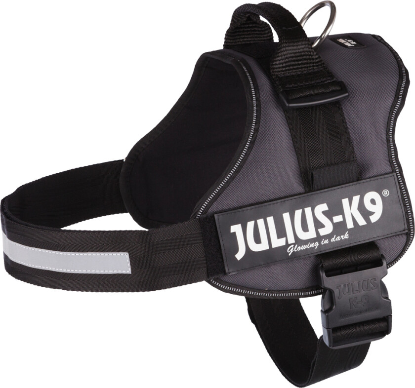 JULIUS-K9® hundesele, antrasitt - Str. 3/XL: 82-118 cm
