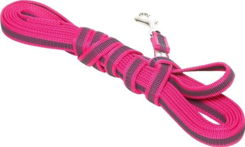 Julius-K9 K9 C&G line,pink/grå,14mm/5m,m/håndt,max 30kg