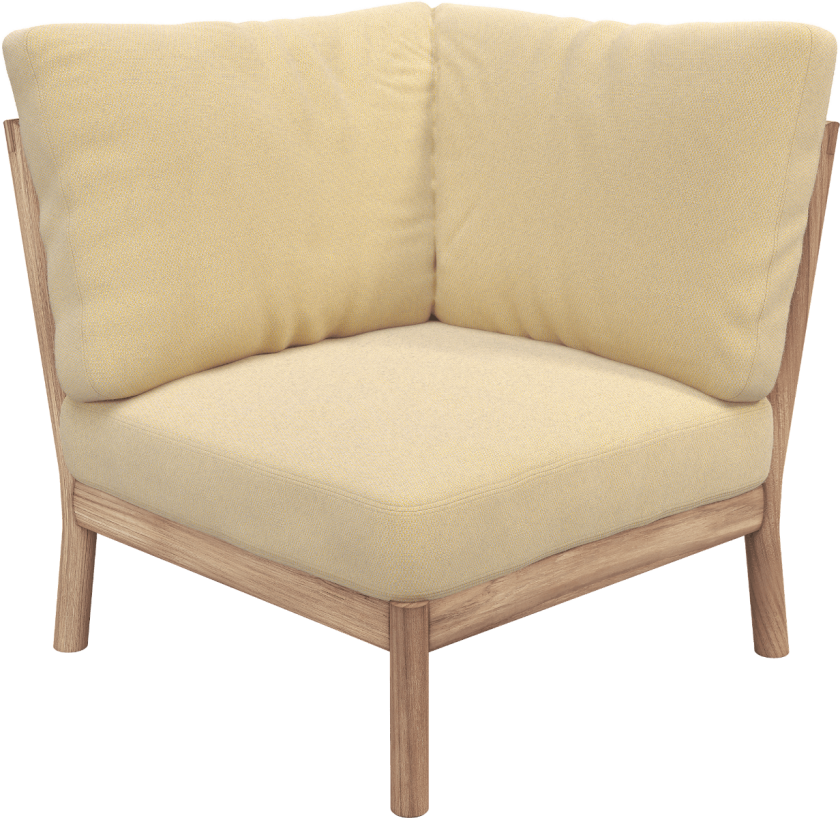 Tradition Hjørnemodul Honninggul Teak