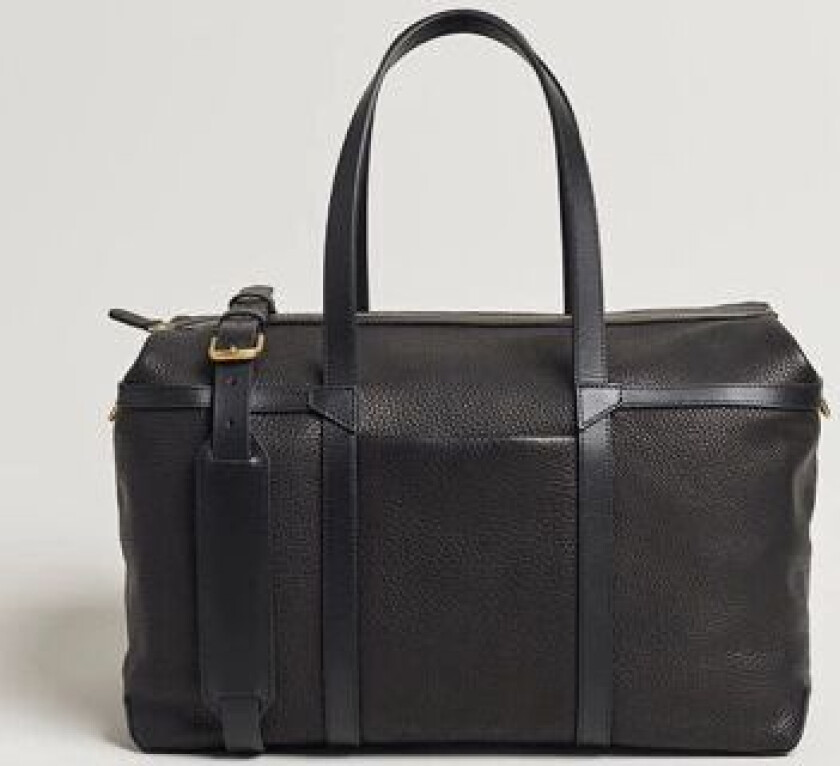 Tour Pebbled Leather Weekendbag Black