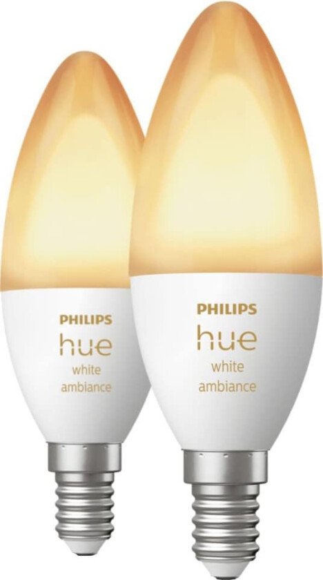 Bilde av Hue B39 E14 lyspære 5,2W 2200-6500K White Ambiance - 2 pakning