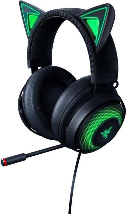 Kraken Kitty Chroma Usb Gamingheadset Svart