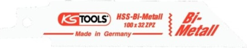 KS Tools 129.4404, Stikksagblad, Stål, Høy-Hastighets Stål (HHS), Rød, Hvit, 5 stykker