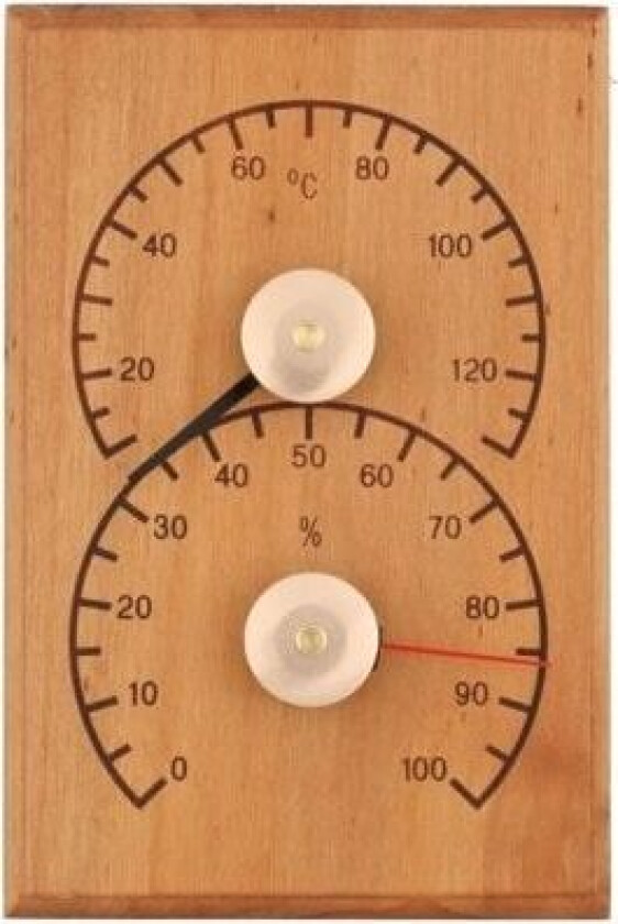 4Living Sauna Termometer-Hygrometer Alder