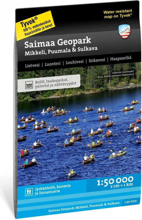 Saimaa Geopark Mikkeli, Puumala & Sulkava 1:50.000 OneSize, NoColour