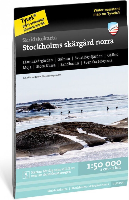 Skridskokarta Stockholms skärgård - norra 1:50.000 OneSize, NoColour