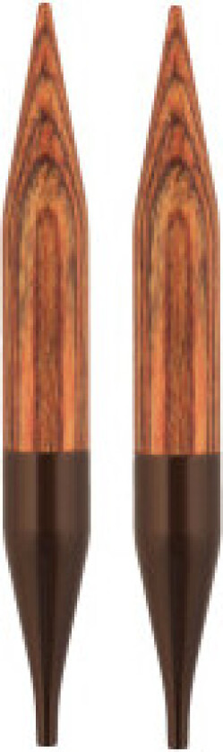 Ginger Korte Utskiftbare Rundpinner Bjørk 10cm 12,00mm