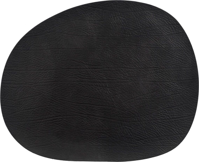 Aida Raw spisebrikke lær Black buffalo (svart)