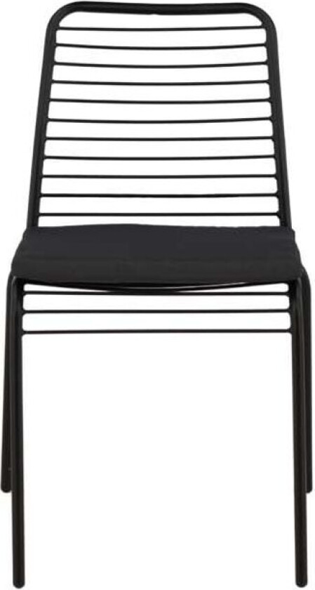 Panjin hagestol med hagepute svart.