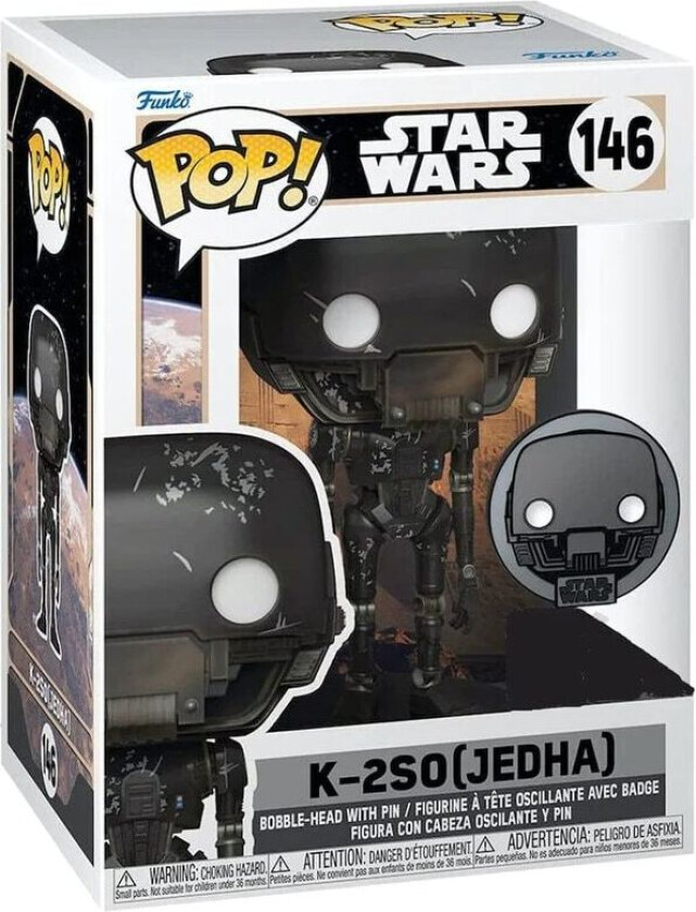 Funko Pop Star Wars: Atg- K-2so W/pin