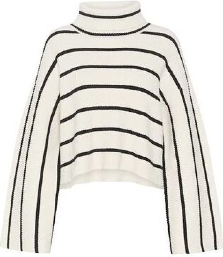 GeorgiaGZ Short Pullover - Egret With Black S M