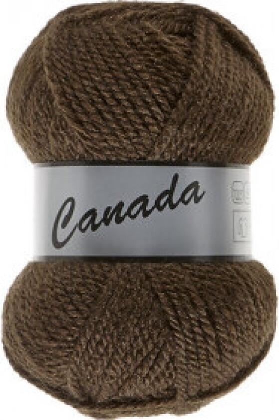 Lammy Canada Garn Unicolour 049 Mørk brun