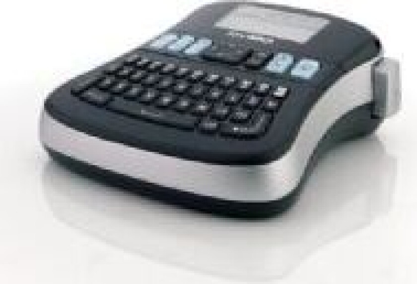 Dymo LabelMANAGER 210D - Etikettmaker - S/H - termotransfer - Rull (1,2 cm) - 180 dpi - kutter - 1 linjes utskrift, 2-linjers utskrift - svart, sølv