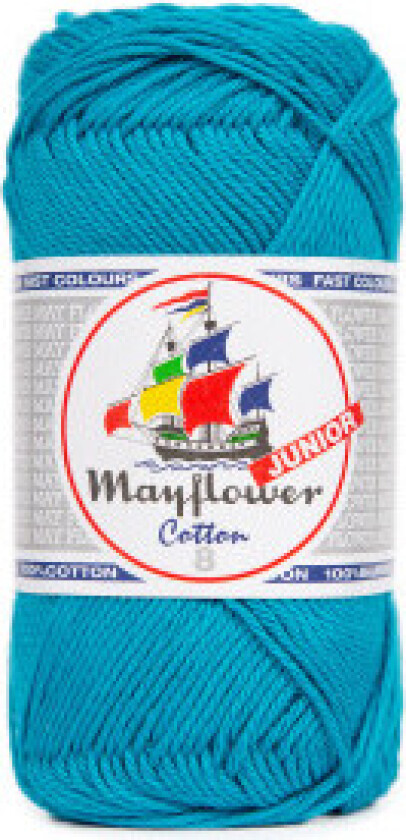 Cotton 8/4 Junior Garn 112 Mørk Turkis
