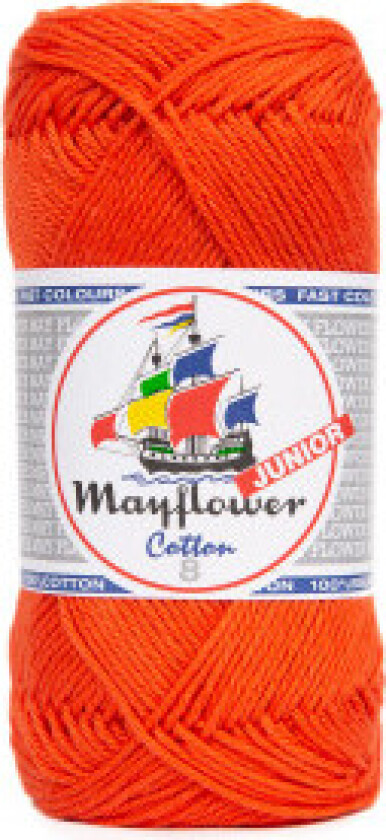 Cotton 8/4 Junior Garn 119 Støvet Oransje