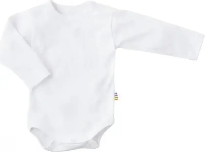 Hvit langermet body i bambus | Joha | Baby | Hvit | størrelse 90 | 96% Viscose(Bambus) og 4 Lycra til