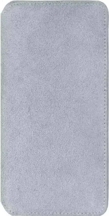 Samsung Galaxy S10 Broby Slim Wallet Semsket Skinn Flip Deksel med Lommebok - Grå