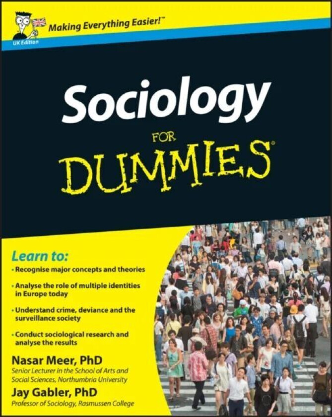 Sociology For Dummies av Nasar (Northumbria University) Meer, Jay (Rasmussen College) Gabler