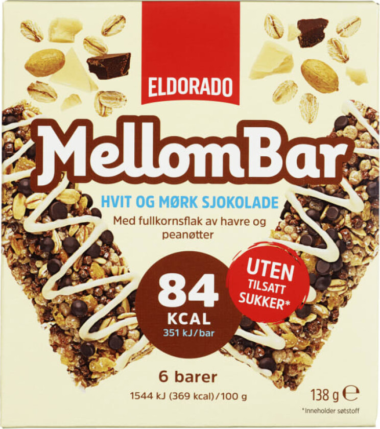 Mellombar Sukkerfri m/Sjoko 138g