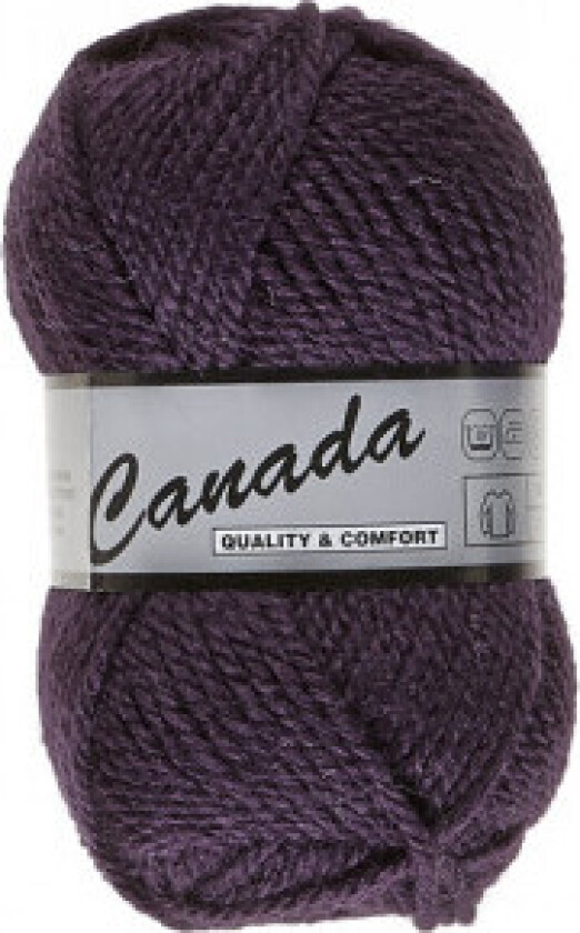 Lammy Canada Garn Unicolour 084 Mørk Lilla