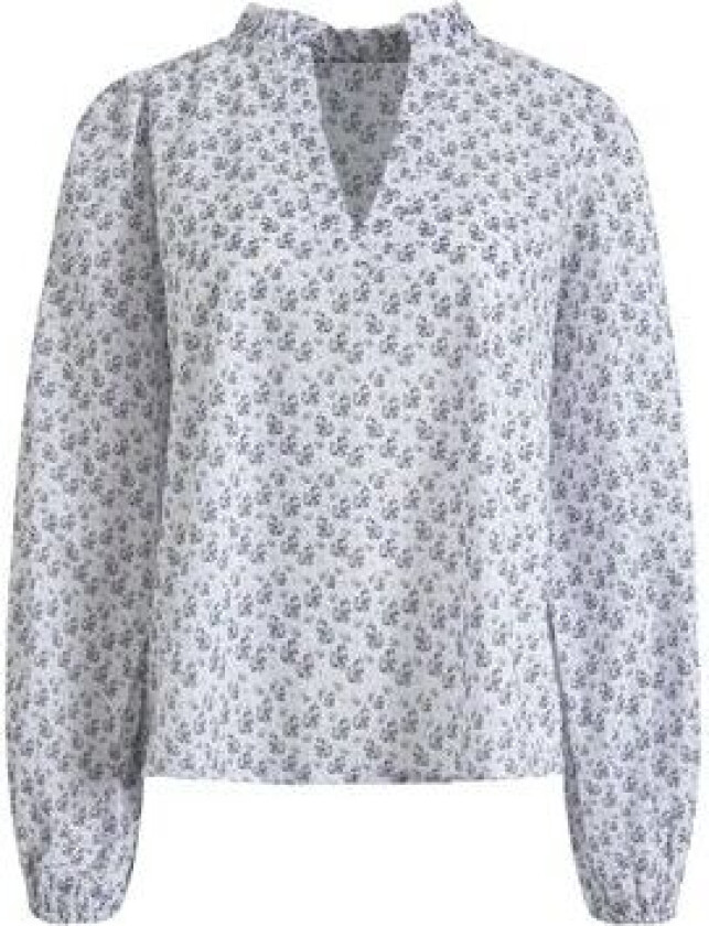 Karro Blouse - White Lupin Print XS