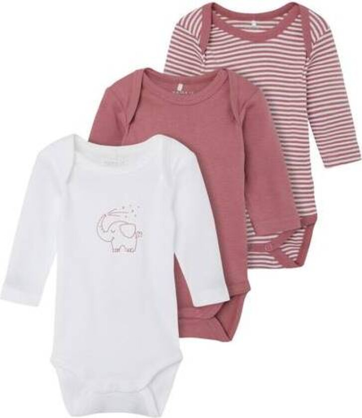 Name It - 3 Pk Body Elefant Mesa Rose