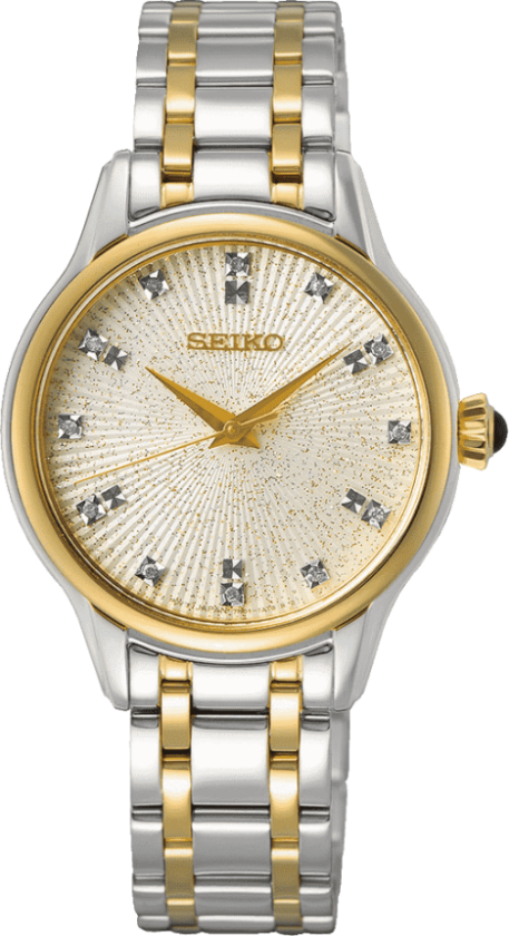 Classic Quartz SRZ550P1 - Kvarts - Sølv - Dameklokker - Rustfritt stål - ledd m/pin - Safir