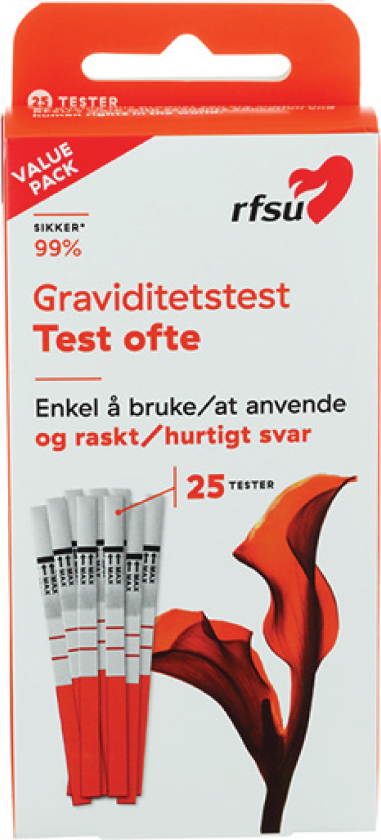 Rfsu Graviditetstest Test Ofte, 25 stk.