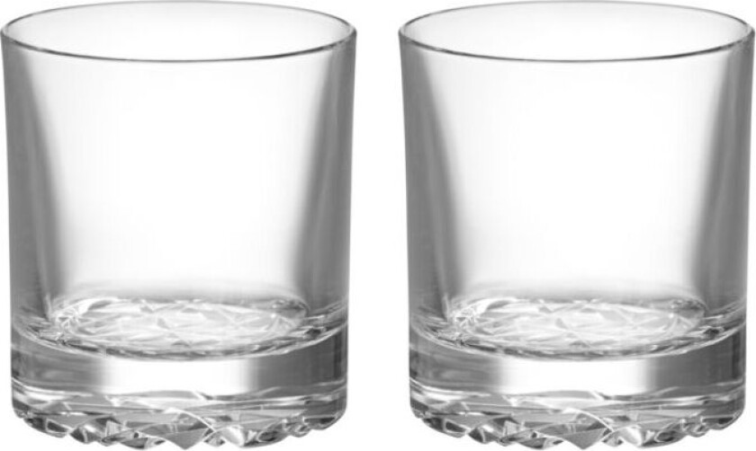 Carat Double Old Fashioned glass 28 cl 2-pk Klar