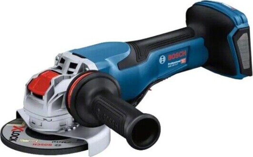 X-LOCK cordless angle grinder BITURBO GWX 18V-15 P Professional solo, 125mm (blue/black, without battery and charger, in L-BOXX) - Uten batteri og opplader
