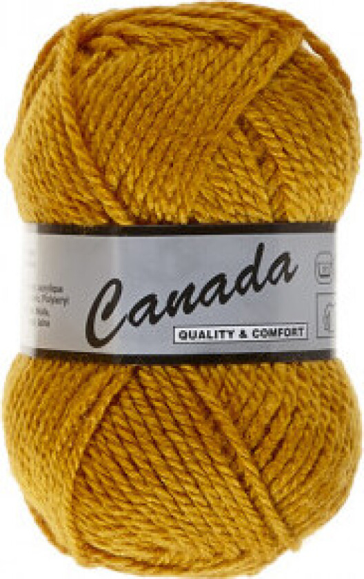 Lammy Canada Garn Unicolor 350 Sennepsfarge
