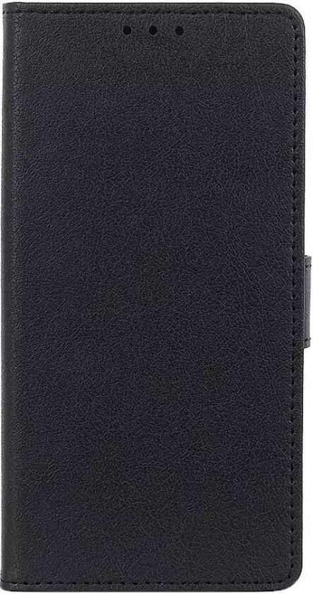 Samsung Galaxy S21 Ultra Glanset Skinndeksel Med Lommebok - Svart