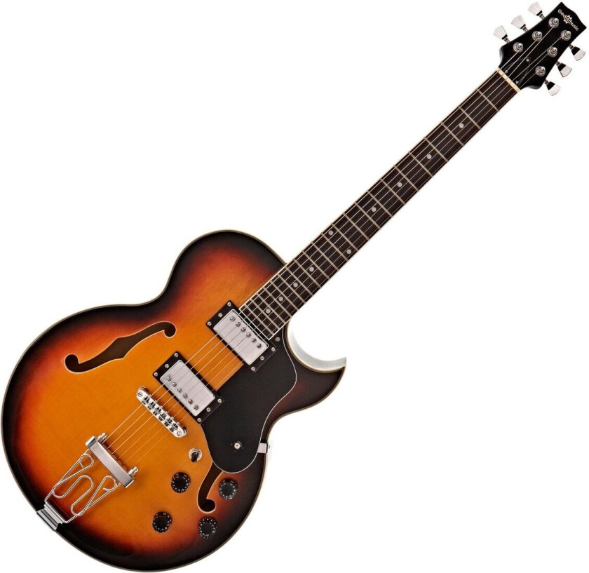 Gear4Music San Diego Semiakustisk Gitar fra Gear4music Sunburst