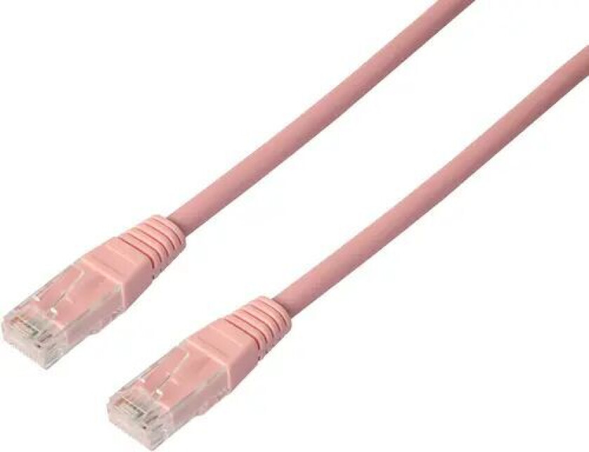Nettverkskabel Lszh Rj-45 Rj-45 Cat 6 3m Rosa
