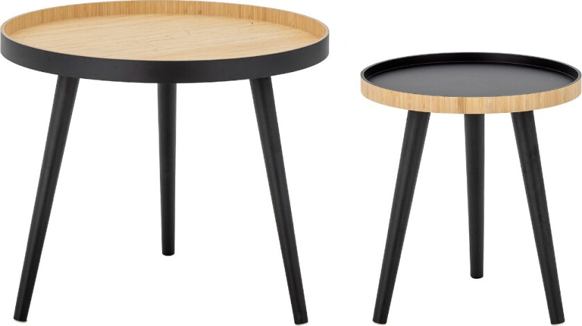 Cappuccino Sofabord Bambus 2 stk.