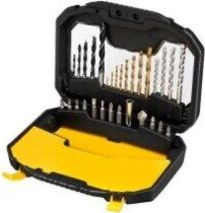 Stanley STA7183-XJ, Drill, Drill bit set, Murverk, Metall, Tre, 3/4/5/6/8 mm, 1,5/2/2,5/3/3,5/4/5/6 mm, 5/6/7/8 mm