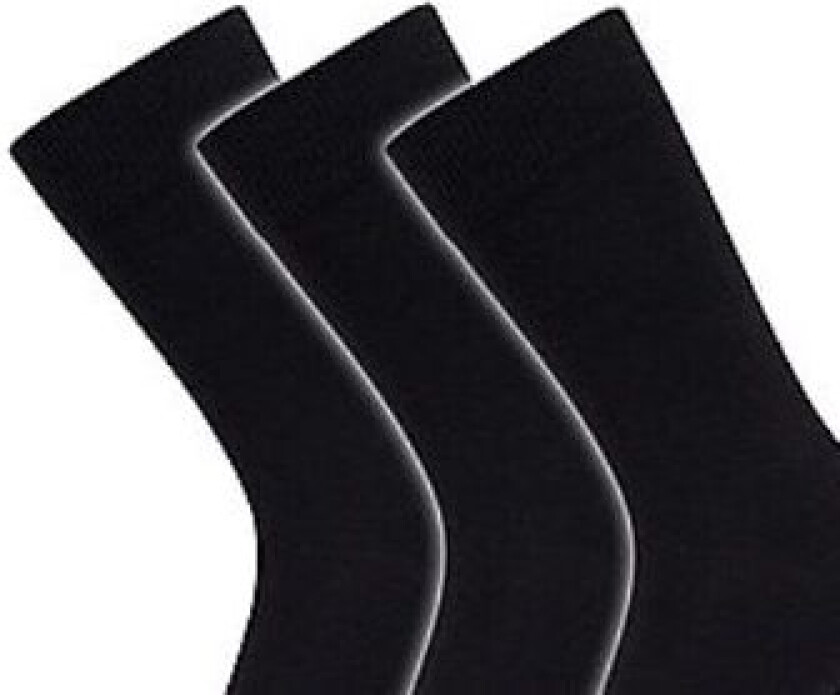 ProActive strømper str. 40-46 - By , sort active-wear bomuldsstrømpe - 3 pak