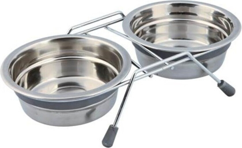 Rustfritt stål boller i stand (2 x 0,45L)